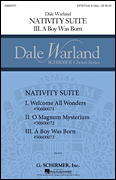 Nativity Suite III. A Boy Was Born SATB choral sheet music cover